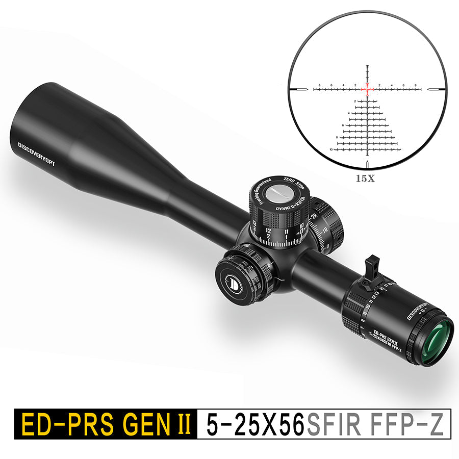ED-PRS GENⅡ 5-25X56SFIR FFP-MRAD/MOA-ZERO STOP Diameter:34MM Optics Scopes