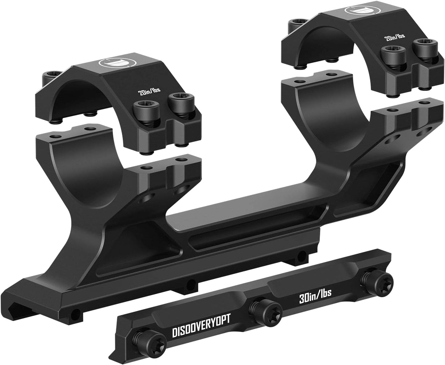 Cantilever Scope Mounts | One-Piece 20 MOA 34mm or 30mm Tube for Picatinny Rail
