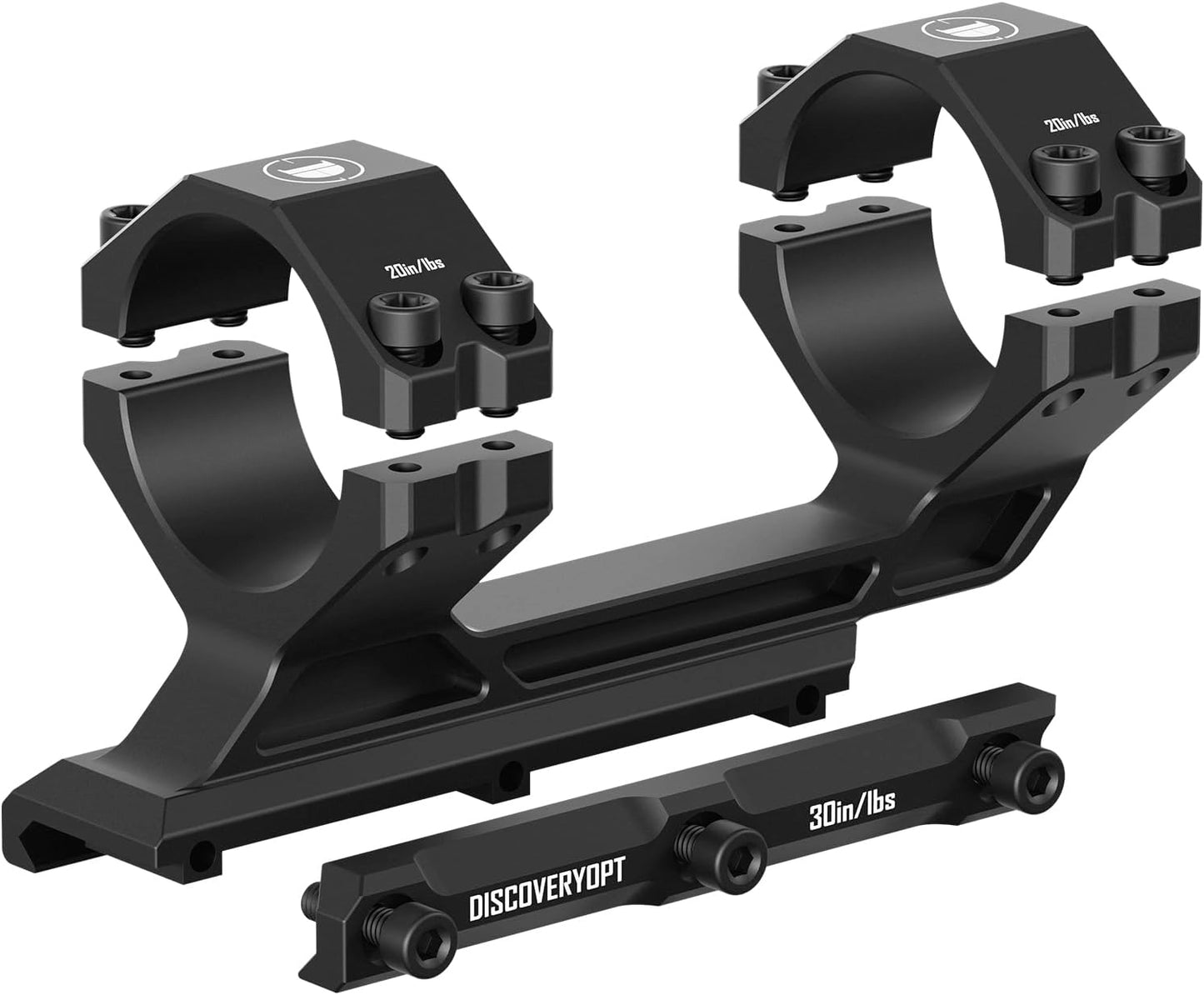 Cantilever Scope Mounts | One-Piece 20 MOA 34mm or 30mm Tube for Picatinny Rail