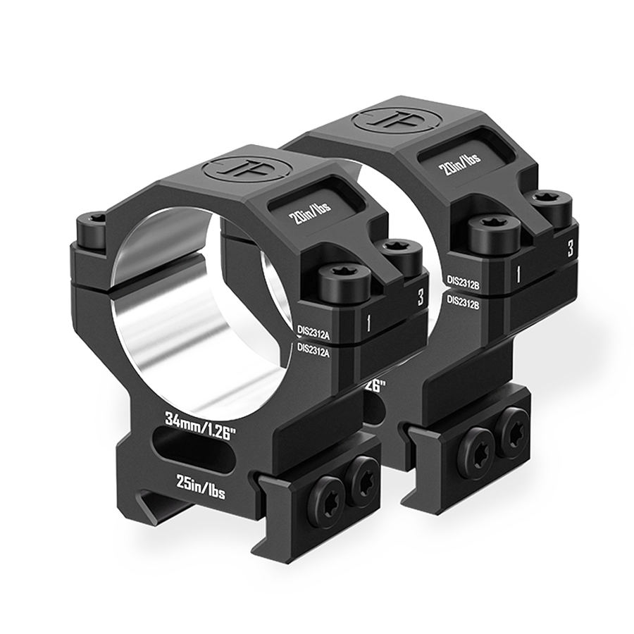 7075 Series Aluminum Scope Rings - 25.4mm/30mm/34mm/35mm Scope Mount for Picatinny Rail