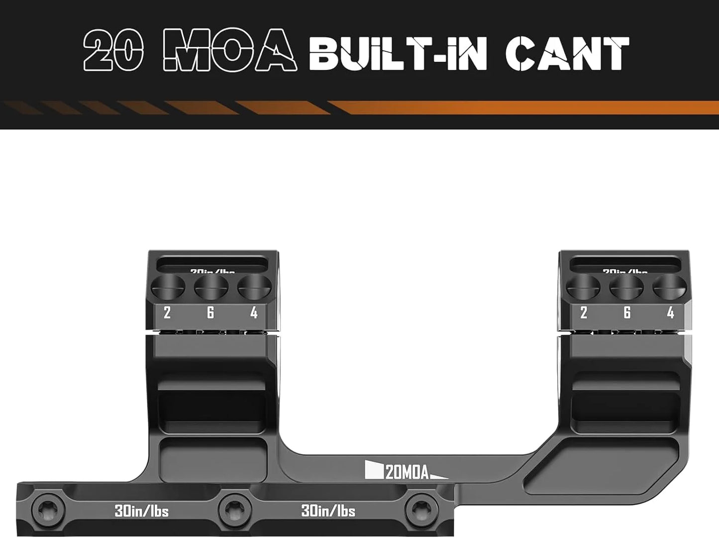 Heavy Duty Cantilever Scope Mount, 20 MOA, 34mm or 30mm, 1.5 inch-DISCOVERYOPT
