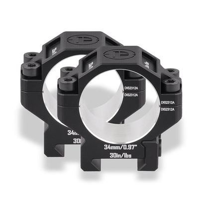7075 Series Aluminum Scope Rings - 25.4mm/30mm/34mm/35mm Scope Mount for Picatinny Rail
