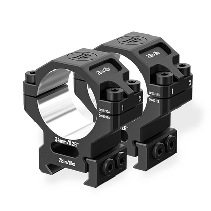7075 Series Aluminum Scope Rings - 25.4mm/30mm/34mm/35mm Scope Mount for Picatinny Rail