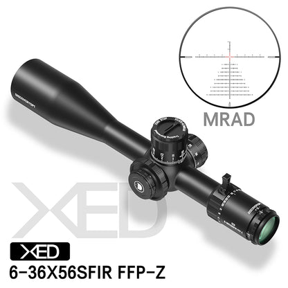 XED 6-36X56SFIR FFP-MRAD/MOA-ZERO STOP Diameter:35MM Optics Scopes