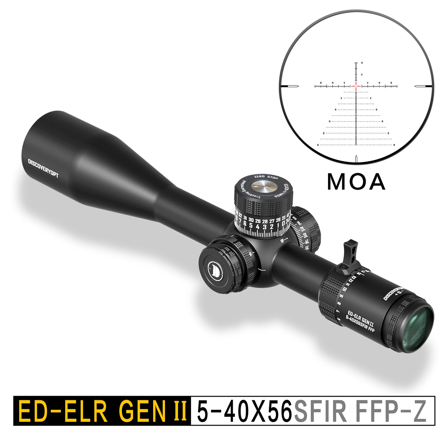 ED-ELR GEN II 5-40X56SFIR FFP-MRAD/MOA-Z Diameter:35MM Optics Scope
