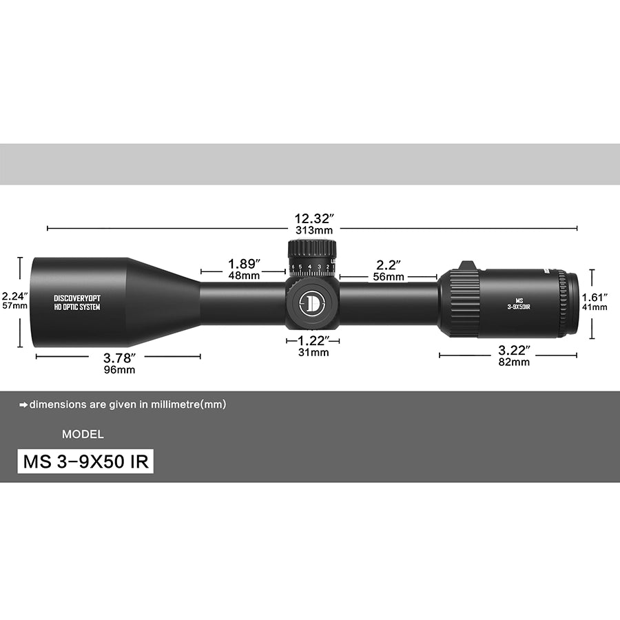 MS 3-9X40-SFP-MOA Diameter:25.4MM Optics Scopes