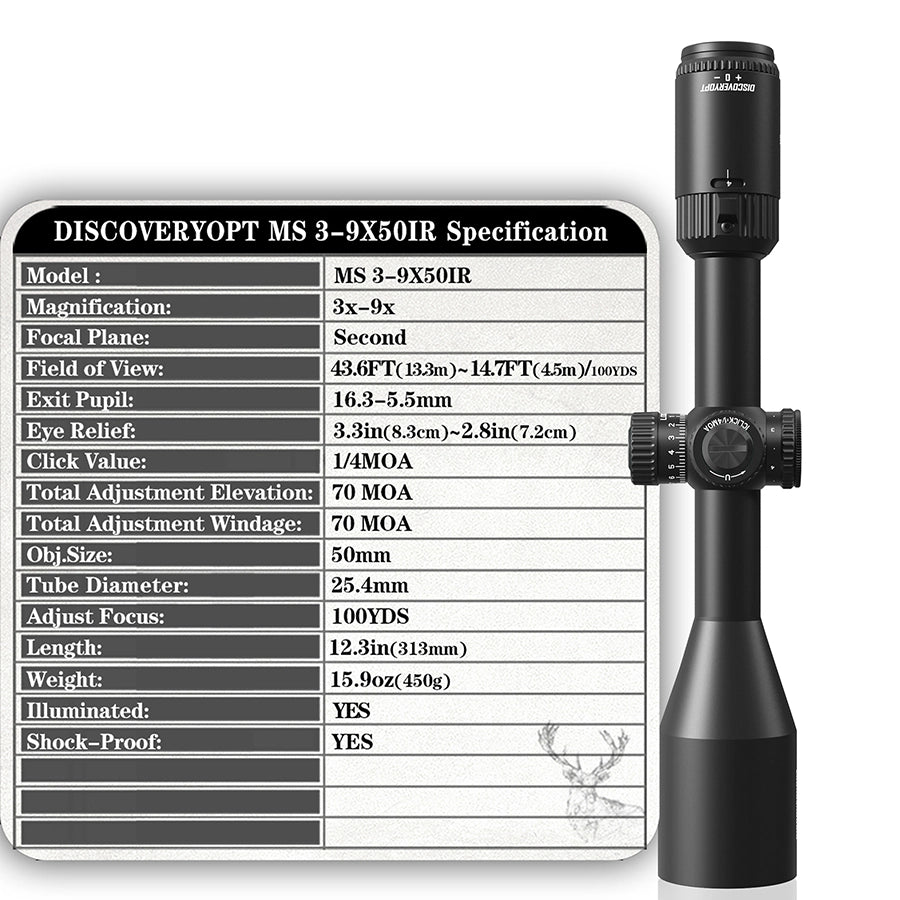 MS 3-9X40-SFP-MOA Diameter:25.4MM Optics Scopes