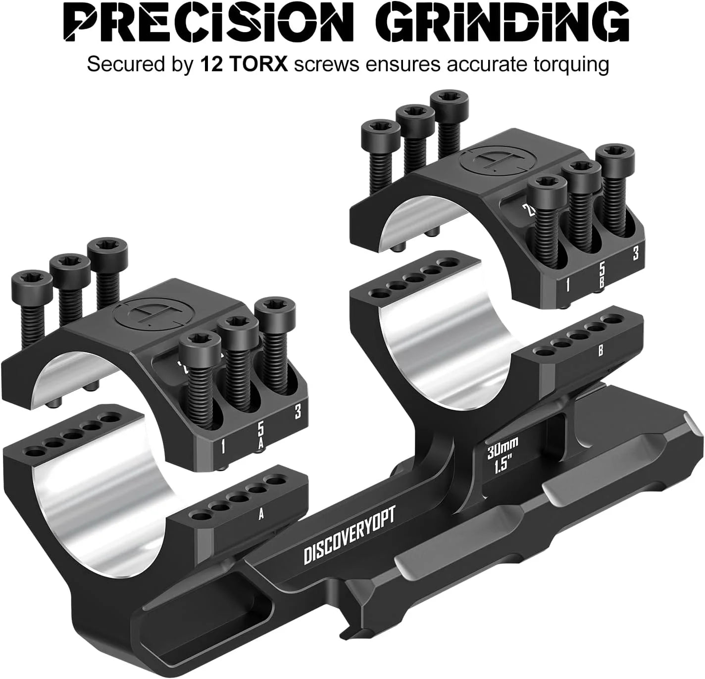Heavy Duty Cantilever Scope Mount, 20 MOA, 34mm or 30mm, 1.5 inch-DISCOVERYOPT